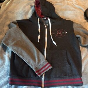Gray and Black Women's Hoodie